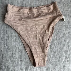 Aerie Ribbed Cheeky Bikini Bottom in Light Pink